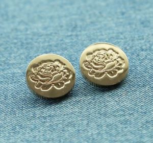 Custom Metal Gold Snap Button Cover